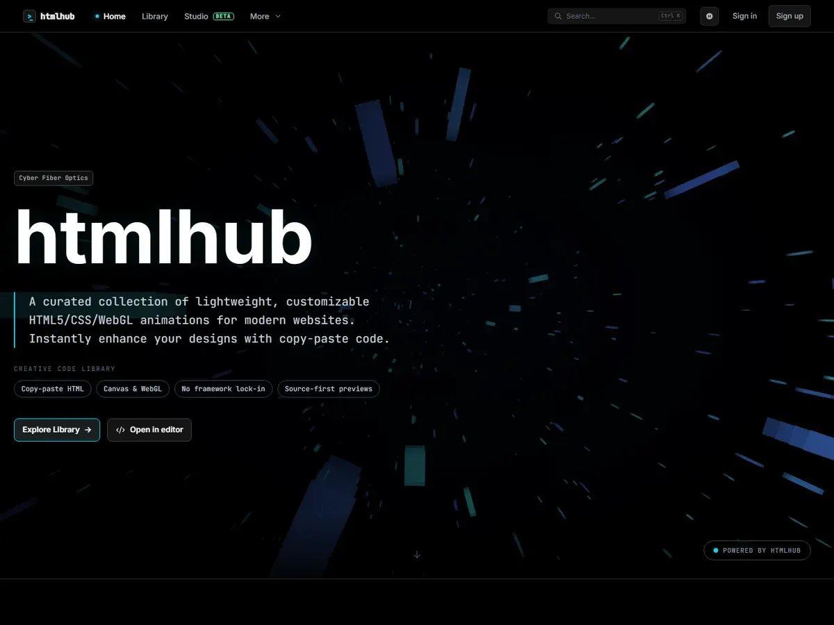 HTMLHub project preview