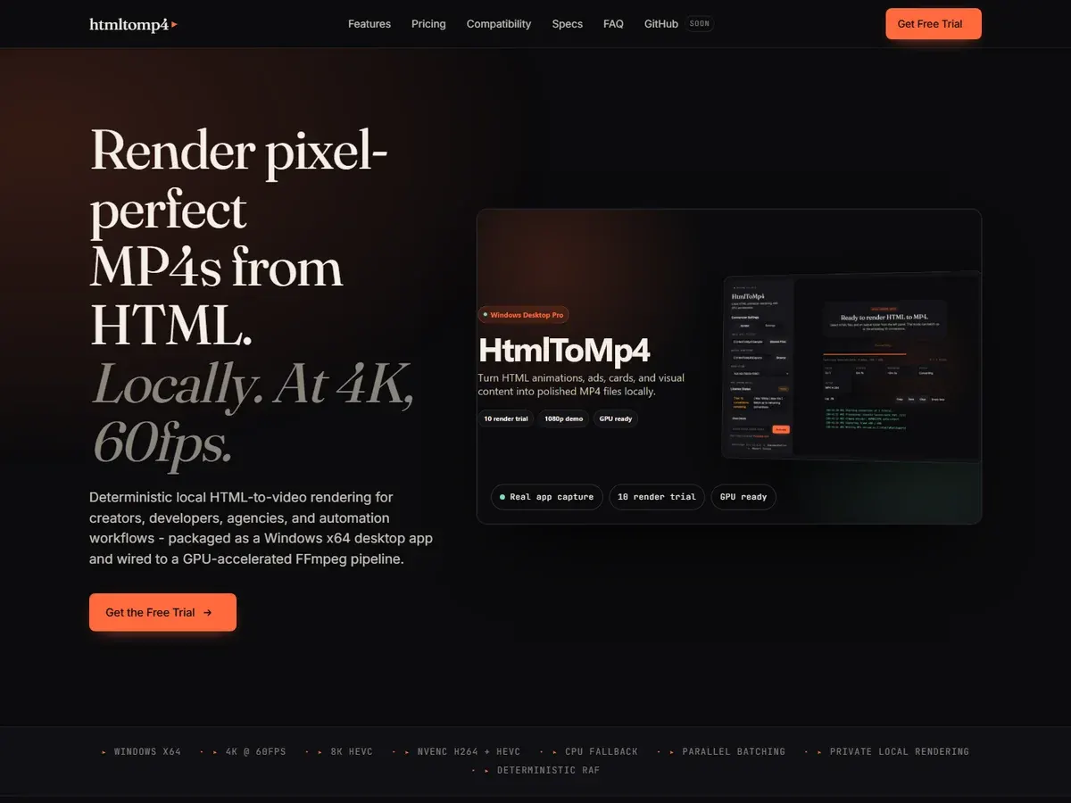 HTMLtoMP4 project preview