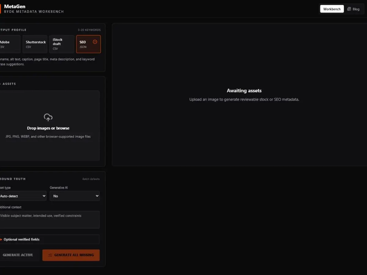MetaGen project preview