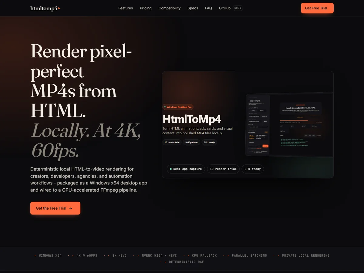 HTMLtoMP4 project preview